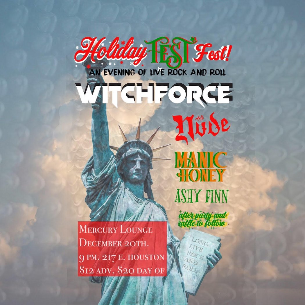 Witchforce, The Nude, Manic Honey, Ashy Finn 1